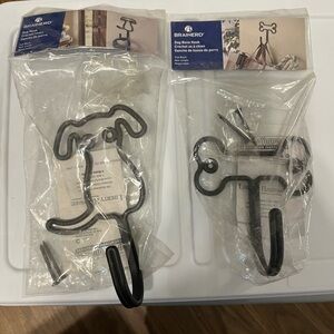Black Dog and Bone Wall Hook Set